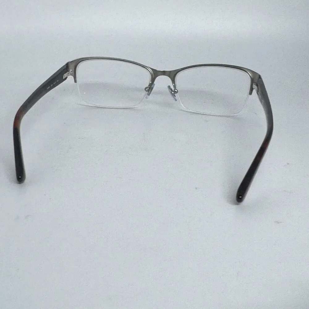 DKNY DY5651 1029 Eyeglasses Frame Half‎ Rim Silver Red Black 53-17-140 H1315